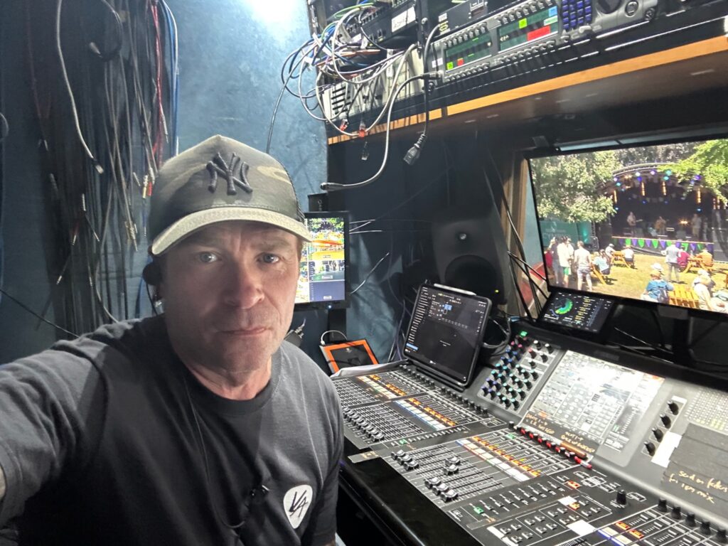 Broadcast sound control position